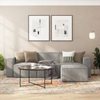 Fauteuil central sans accoudoirs pour canapé modulable contemporain - 36,75P x 28,25L x 28H