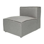 Fauteuil central sans accoudoirs pour canapé modulable contemporain - 36,75P x 28,25L x 28H
