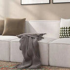 Fauteuil central sans accoudoirs pour canapé modulable contemporain - 36,75P x 28,25L x 28H