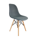 Chaises de salle à manger modernes Haig, tissu et bois de hêtre