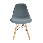 Chaises de salle à manger modernes Haig, tissu et bois de hêtre