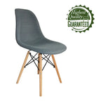 Chaises de salle à manger modernes Haig, tissu et bois de hêtre