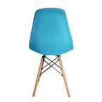 Chaises de salle à manger modernes Haig, tissu et bois de hêtre