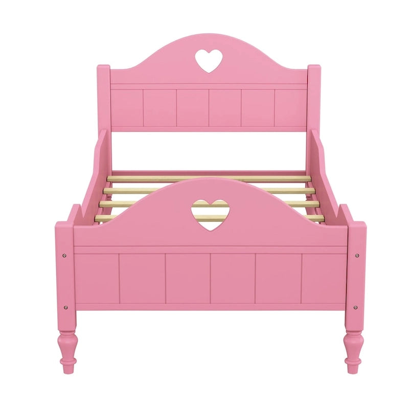 Lit pour tout-petit Macaron double avec barrières de sécurité latérales, tête de lit et pied de lit