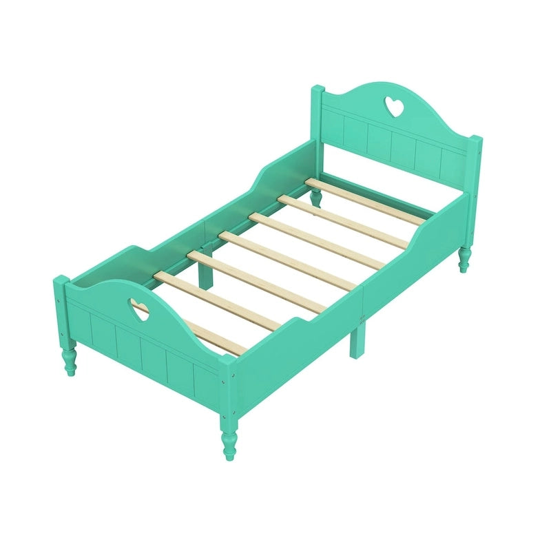 Lit pour tout-petit Macaron double avec barrières de sécurité latérales, tête de lit et pied de lit