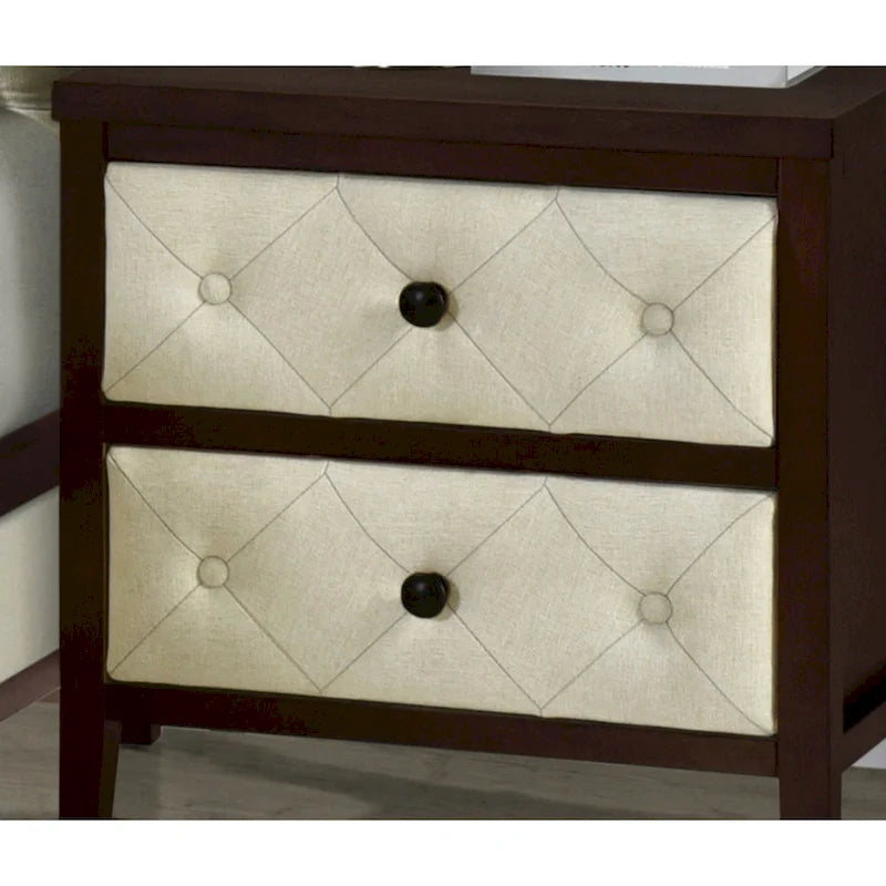 Table de chevet 1 tiroir finition élégante Façades de tiroirs design Meuble de chambre moderne