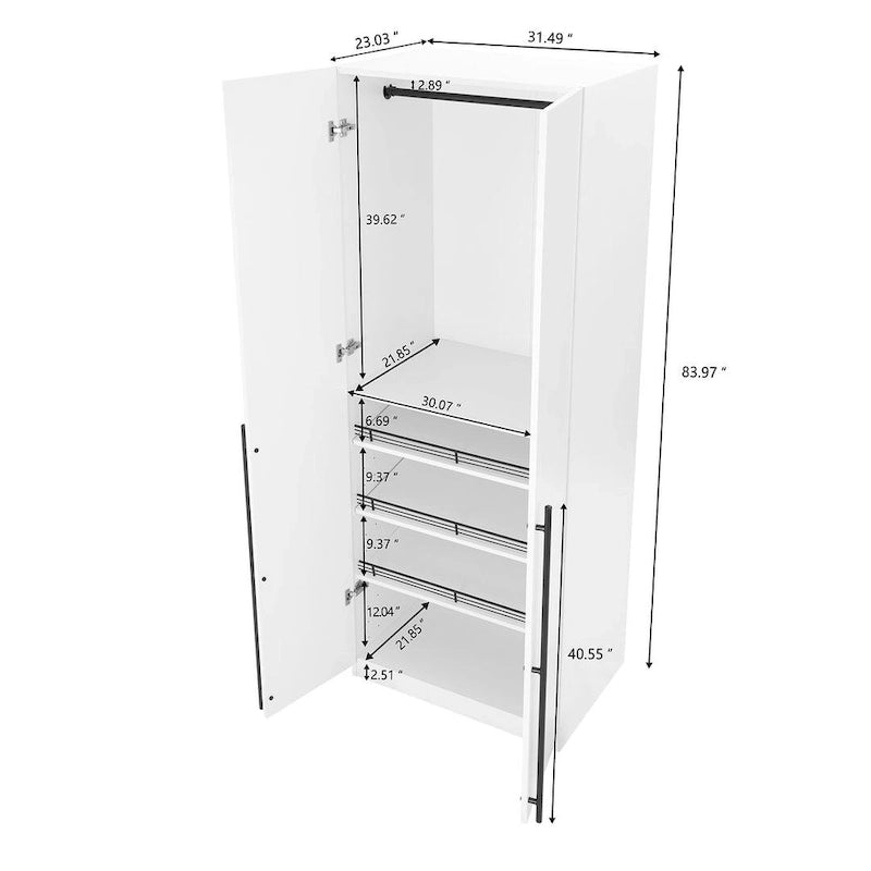 Lot de 2 armoires autoportantes Lee Modern 3.0