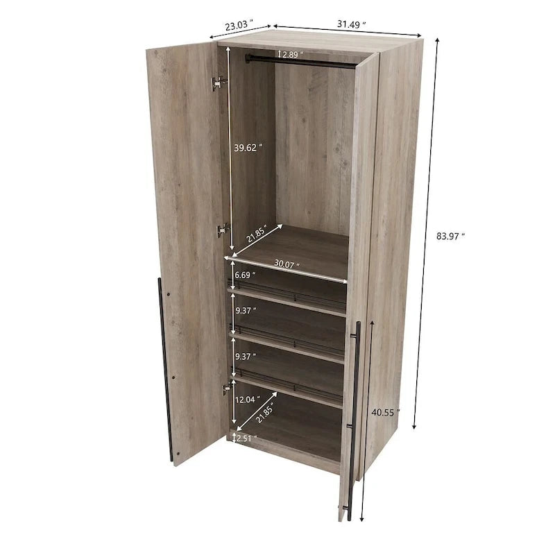 Lot de 2 armoires autoportantes Lee Modern 3.0