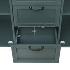 Meuble 2 Portes 3 Tiroirs Mobilier Américain Adapté pour Chambre - N/A
