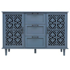 Meuble 2 Portes 3 Tiroirs Mobilier Américain Adapté pour Chambre - N/A