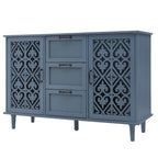 Meuble 2 Portes 3 Tiroirs Mobilier Américain Adapté pour Chambre - N/A