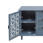 Meuble 2 Portes 3 Tiroirs Mobilier Américain Adapté pour Chambre - N/A