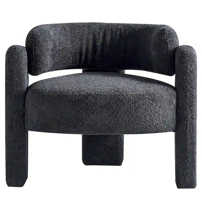 Fauteuil d'appoint en tissu bouclette