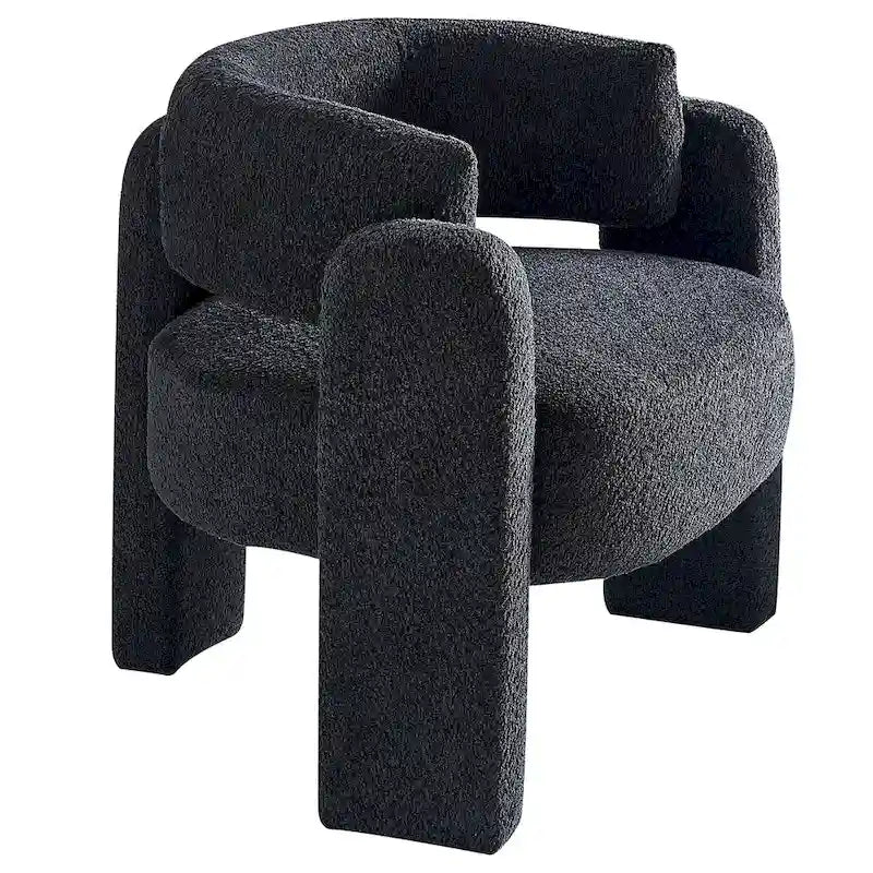 Fauteuil d'appoint en tissu bouclette