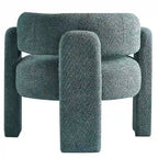 Fauteuil d'appoint en tissu bouclette