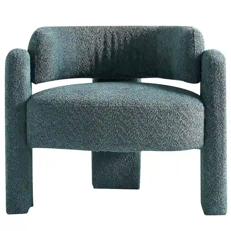 Fauteuil d'appoint en tissu bouclette