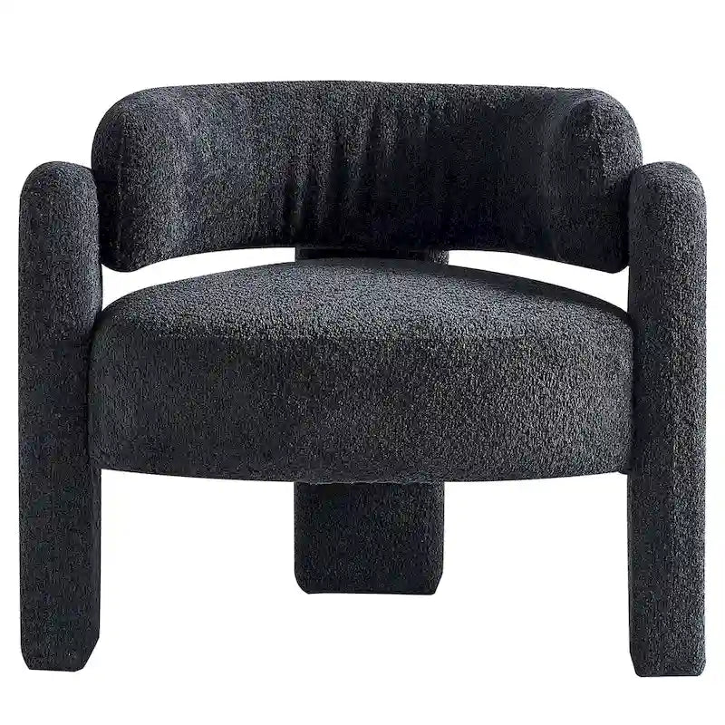 Fauteuil d'appoint en tissu bouclette