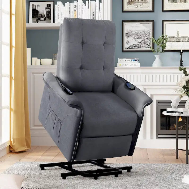 Fauteuil releveur électrique pour personnes âgées avec fonction de massage réglable