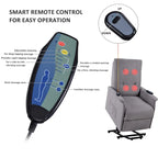 Fauteuil releveur électrique pour personnes âgées avec fonction de massage réglable