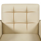 Fauteuil d'appoint capitonné moderne en similicuir