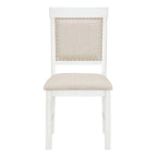 Ensemble de salle à manger extensible traditionnel 58 avec 4 chaises rembourrées