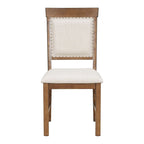Ensemble de salle à manger extensible traditionnel 58 avec 4 chaises rembourrées