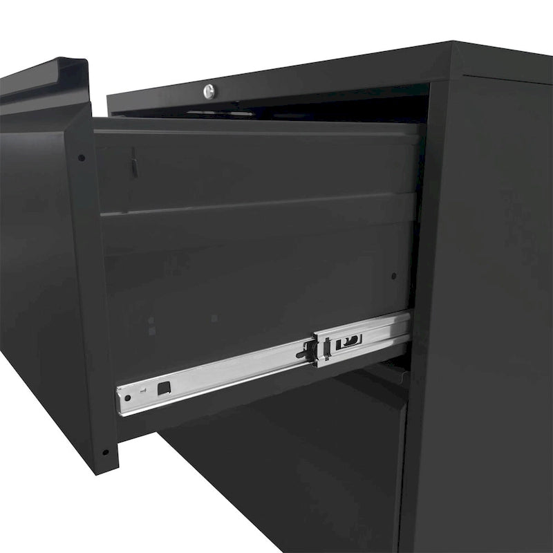 Classeur vertical à 3 tiroirs avec serrure, armoire de classement en acier pour bureau/domicile