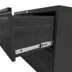 Classeur vertical à 3 tiroirs avec serrure, armoire de classement en acier pour bureau/domicile