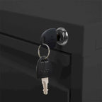 Classeur vertical à 3 tiroirs avec serrure, armoire de classement en acier pour bureau/domicile