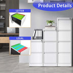 Classeur vertical à 3 tiroirs avec serrure, armoire de classement en acier pour bureau/domicile