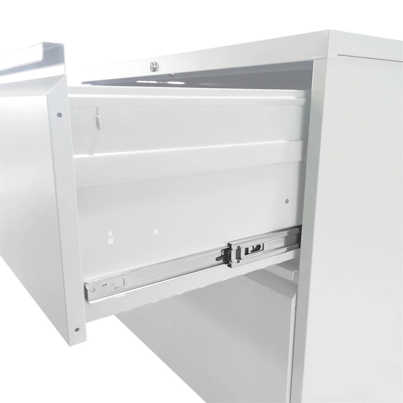Classeur vertical à 3 tiroirs avec serrure, armoire de classement en acier pour bureau/domicile