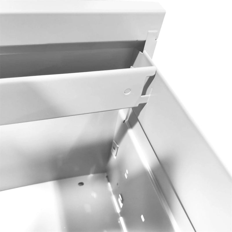 Classeur vertical à 3 tiroirs avec serrure, armoire de classement en acier pour bureau/domicile