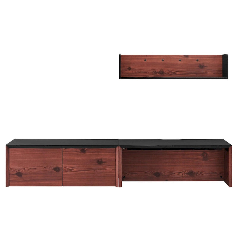 Bureau mural Kinetic 38 avec armoire et étagère