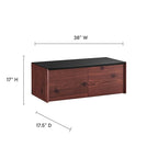 Bureau mural Kinetic 38 avec armoire et étagère