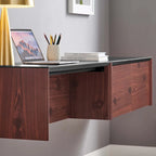 Bureau mural Kinetic 38 avec armoire et étagère