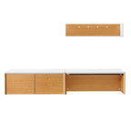 Bureau mural Kinetic 38 avec armoire et étagère