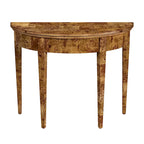 Table console demi-lune Hampton en loupe 36