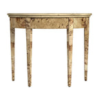 Table console demi-lune Hampton en loupe 36