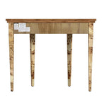 Table console demi-lune Hampton en loupe 36