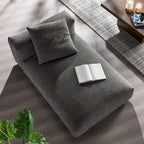 Chaise longue sans accoudoirs en tissu rembourré modulaire Solace