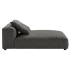 Chaise longue sans accoudoirs en tissu rembourré modulaire Solace