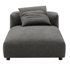 Chaise longue sans accoudoirs en tissu rembourré modulaire Solace