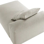 Chaise longue sans accoudoirs en tissu rembourré modulaire Solace
