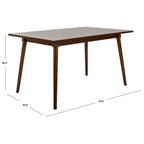 Table de salle à manger rectangulaire Theobalda - 55 x 36 x 30.3